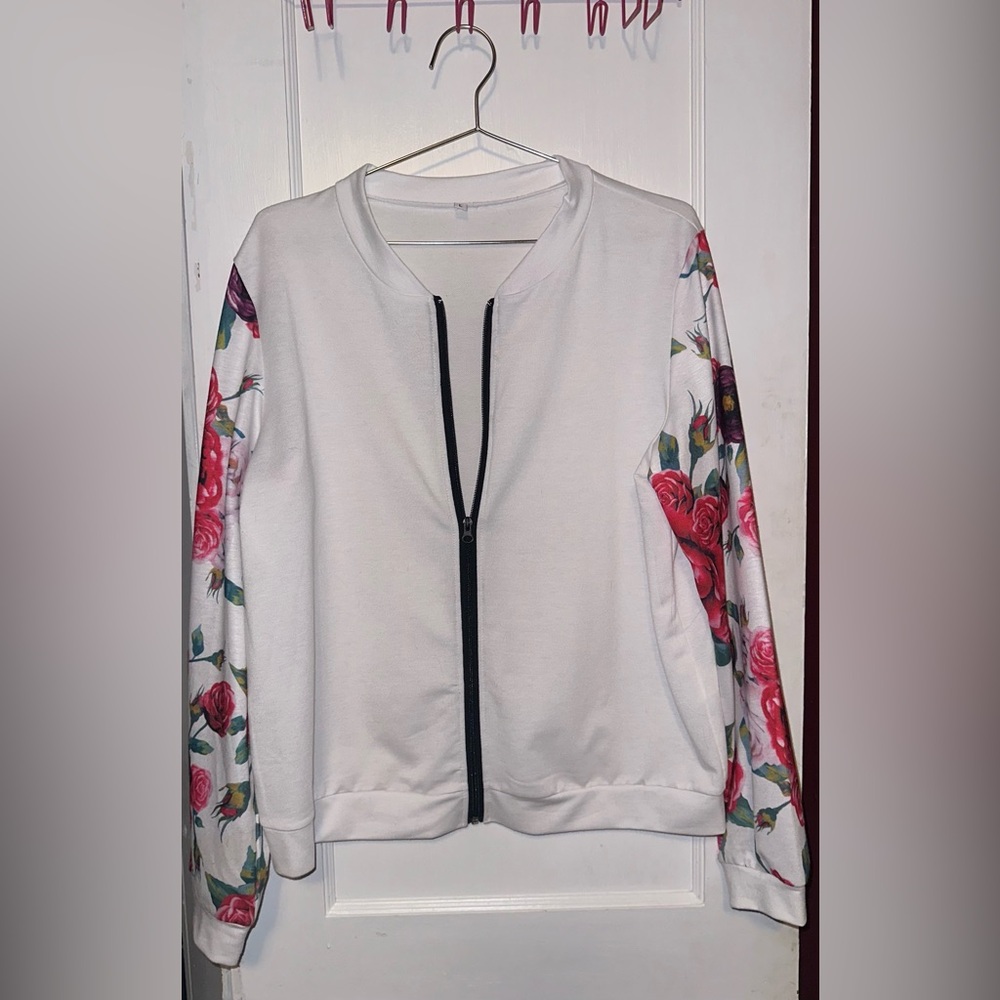 Large Floral Women’s Bomber Jacket